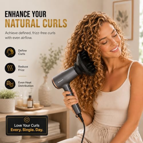 WPESI Hair Dryer Diffuser for Curly Hair - Quick Drying & Heat Resistant