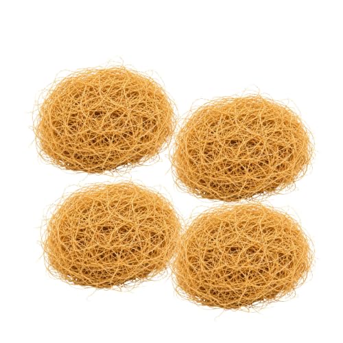 Authentic African Exfoliating Bath Sponge - Natural Kankan Ibile (4 Pack)
