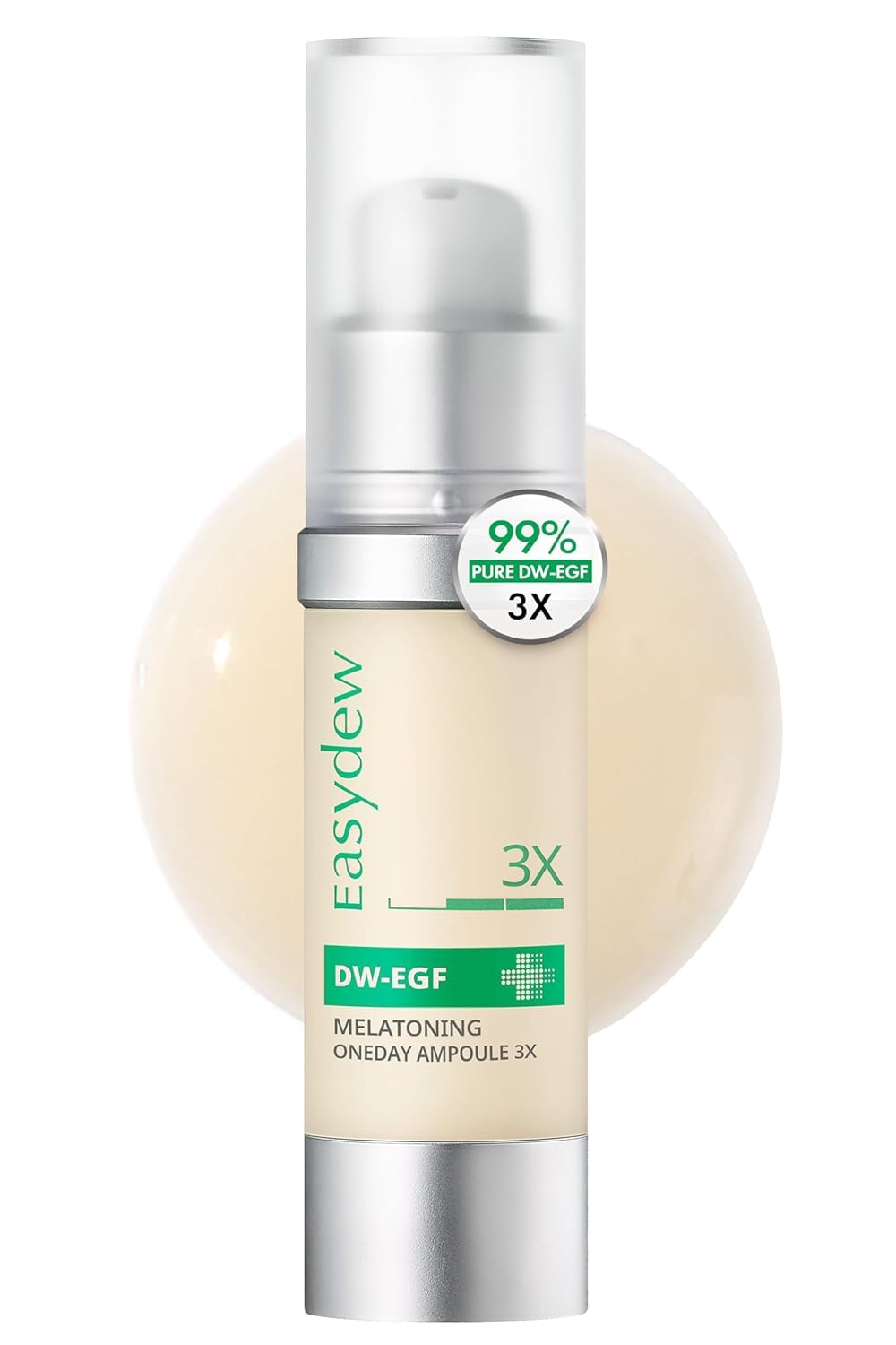 Easydew DW-EGF Melatoning Ampoule - Hydrating Dark Spot Serum with Niacinamide & Glutathione | 1.01 fl oz
