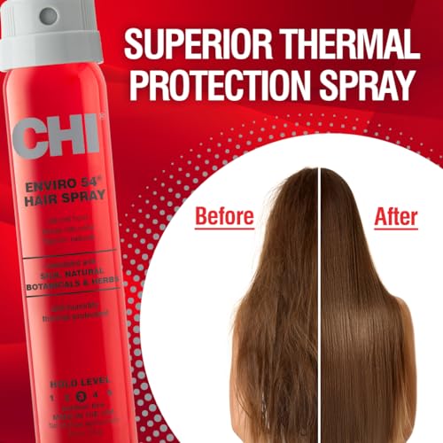CHI Enviro 54 Natural Hold Hairspray - Lightweight & Flexible Finish, 2.6 Oz