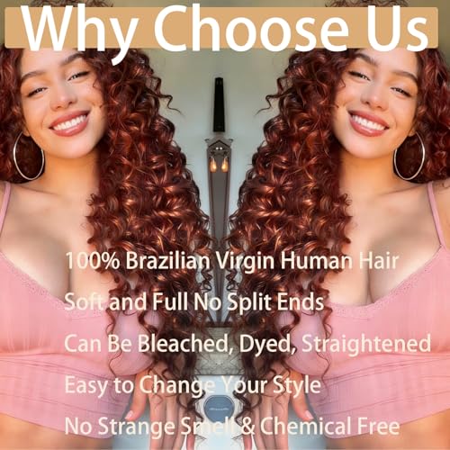 Burgundy Jerry Curly Human Hair Bundles - 12-34 Inch Soft Sewn In