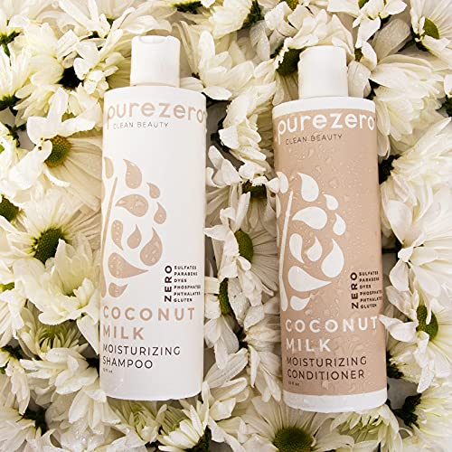 Purezero Coconut Milk Shampoo 12 Fl Oz - Intense Hydration & Shine