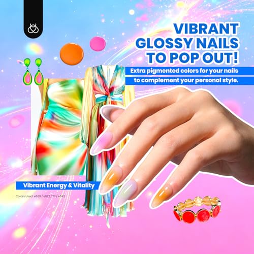 beetles 44pcs Gel Nail Polish Set - 36 Colors Colorful Muse Gel Polish Kit Pink Nude Red Yellow Green Black White Glitter Nail Kit Base Top Coat UV LED Needed Salon DIY Home Gift for Women