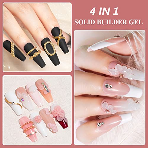 MIZHSE Classic Colors 3D Nail Gel Kit - Non-Sticky Builder Sculpting Polish