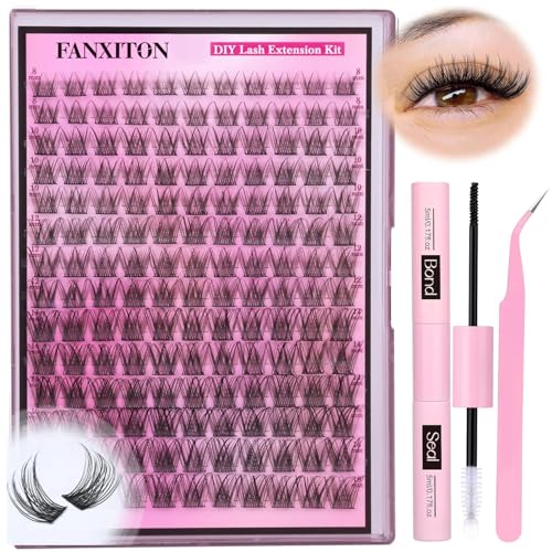 DIY Lash Extension Kit - 154 Natural Look Wispy Clusters (8-16mm)