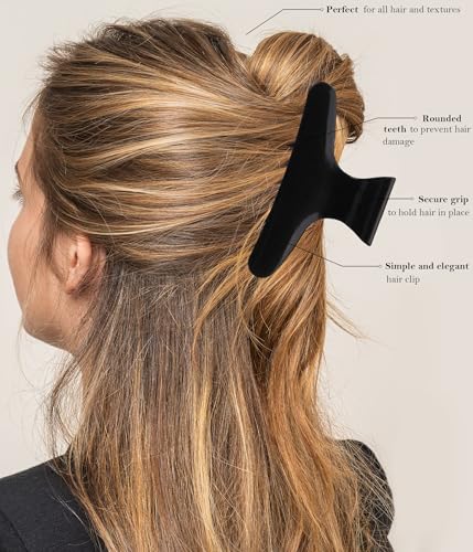 12-Pack Butterfly Hair Claw Clips for Salon Styling & Coloring