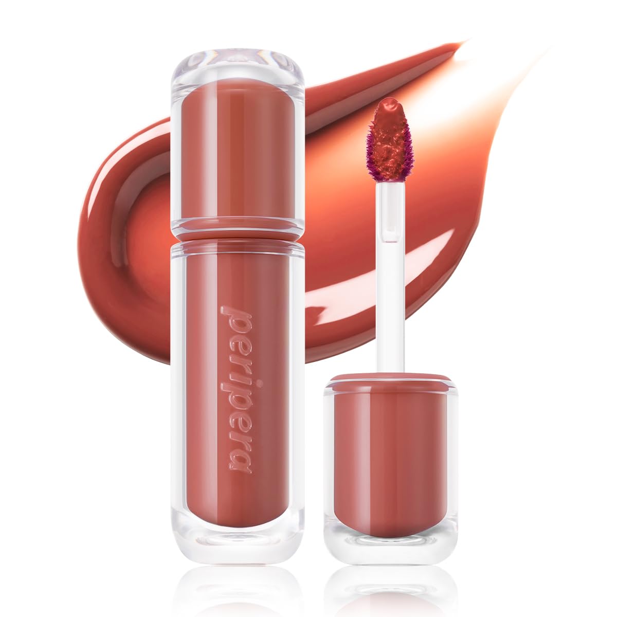 Peripera Mood Glowy Tint - Buildable K-Beauty Lip Tint for Sensitive Lips | Lightweight, Non-Sticky, 01 Tiny Strawberry