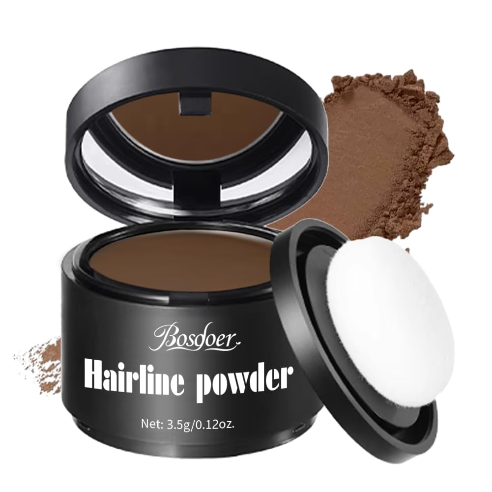 Invisible Hairline Powder - Undetectable Coverage for Bald Spots & Thinning Edges | Waterproof, Natural Matte Finish