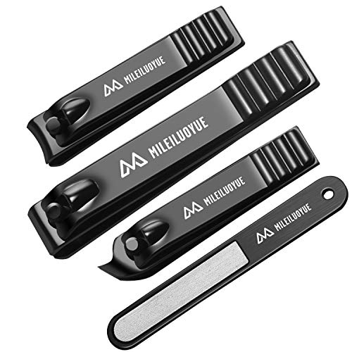 MILEILUOYUE Stainless Steel Nail Clipper Set - 4 Pieces