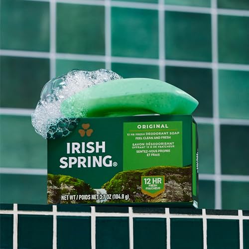 Irish Spring Original Scent Men’s Bar Soap Pack of 24, 3.7 oz Each
