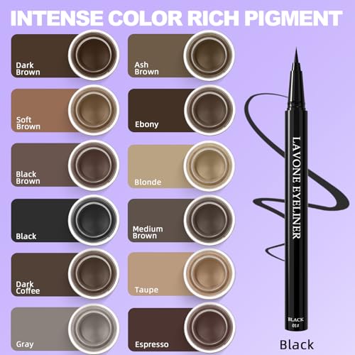 LAVONE Waterproof Eyeliner Kit - Gel, Liquid, and Brush Set