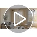 Beige Lace Curtains Set of 2 | 55x84in Floral Victorian Design