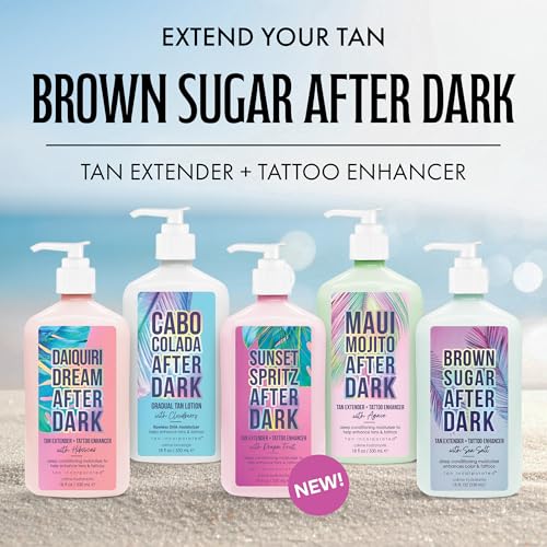 Brown Sugar 200X Black Bronzer Tanning Lotion - DHA Free, 13.5 Fl Oz