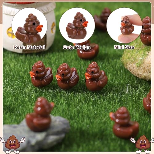 50 Mini Poop Duck Figurines - Funny Gag Gifts & Party Favors