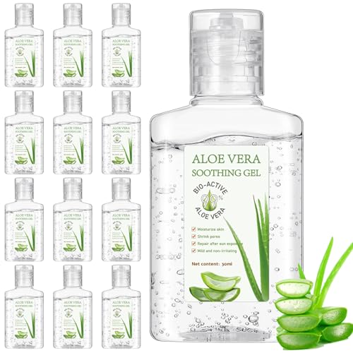 Dansib 12-Pack Aloe Vera Gel 1oz Travel Size - Soothing Skincare Party Favors