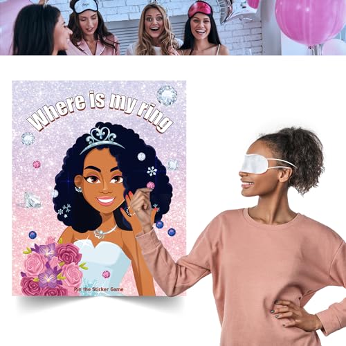 Pin the Ring on the Bride Game for Bridal Shower & Bachelorette Party