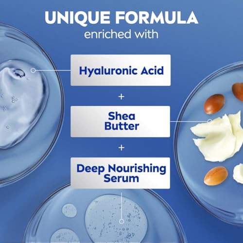 NIVEA Shea Nourish Body Lotion with Shea Butter & Hyaluronic Acid - 33.8 Oz