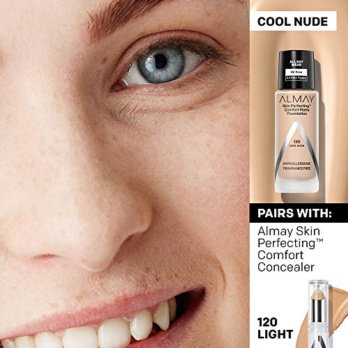 Almay Skin Perfecting Comfort Matte Foundation, Cool Nude - 1 Fl Oz