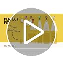 Brabantia PerfectFit Size V Trash Bags - 40 Thick Liners with Drawstring