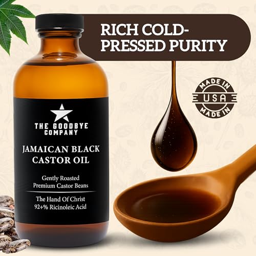 Jamaican Black Castor Oil - USDA Organic, Cold Pressed, 250 mL (8.5 oz)