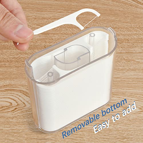 Automatic Floss Picks Holder - Hygienic Touch Dispense Storage Box (88 Picks)