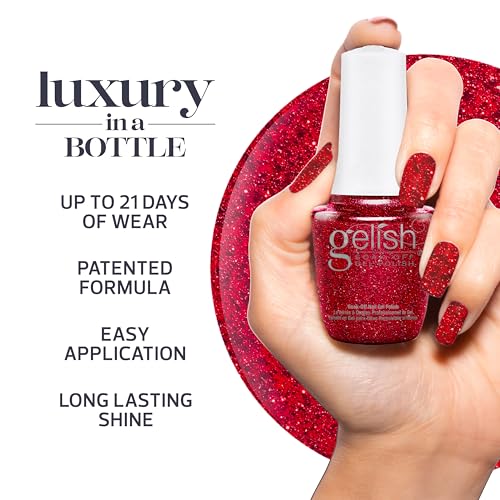 Gelish MINI Holiday Gel Nail Polish - Poinsettia Stardust 9mL