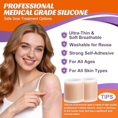Medical-Grade Silicone Scar Tape for C-Section & Surgical Scars