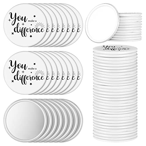 24 Pcs You Make a Difference Compact Mirrors - Bulk Pocket Mirror Gifts