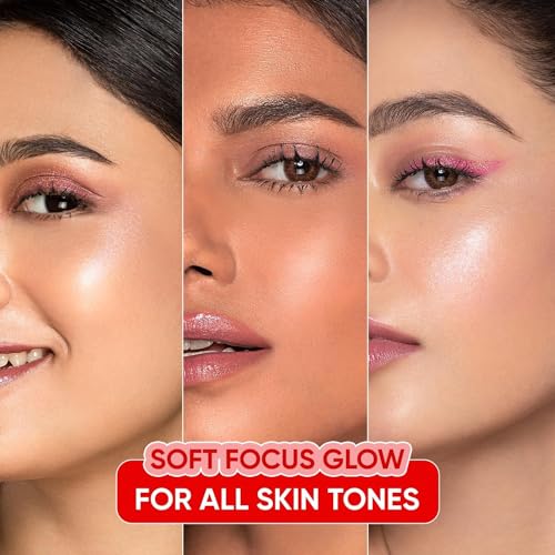 MENT Strawberry Dew Strobe Cream - Hydrating Face Moisturizer & Highlighter, Dewy Glow, 30ml