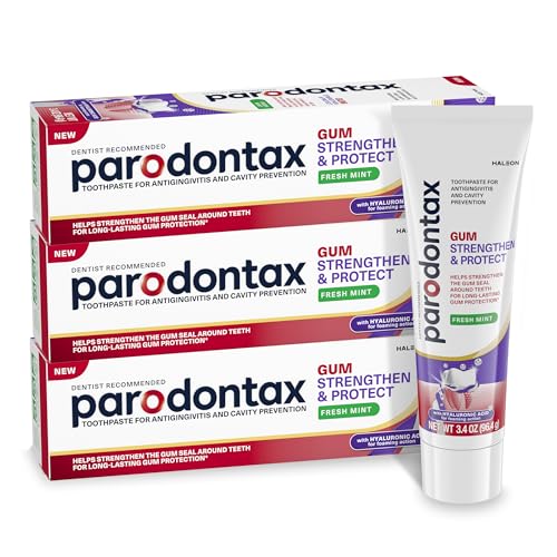 Parodontax Strengthen and Protect Fresh Mint Toothpaste, 3.4 oz (3 Pack)