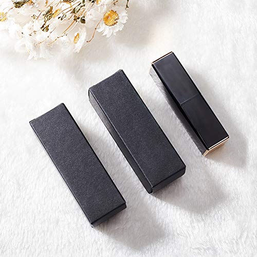 BENECREAT 50 Pack Black Kraft Lipstick Boxes - 3.4x1x1 Inch