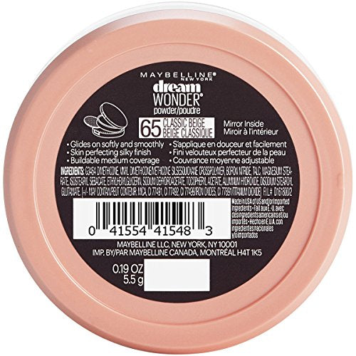 Maybelline Dream Wonder Powder Makeup, Classic Beige, 0.19 oz - Silky Finish