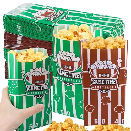 600 Football Popcorn Bags - 1 Oz Paper Snack Bags for Parties