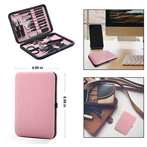 Keiby Citom 18-Piece Stainless Steel Professional Manicure Pedicure Kit