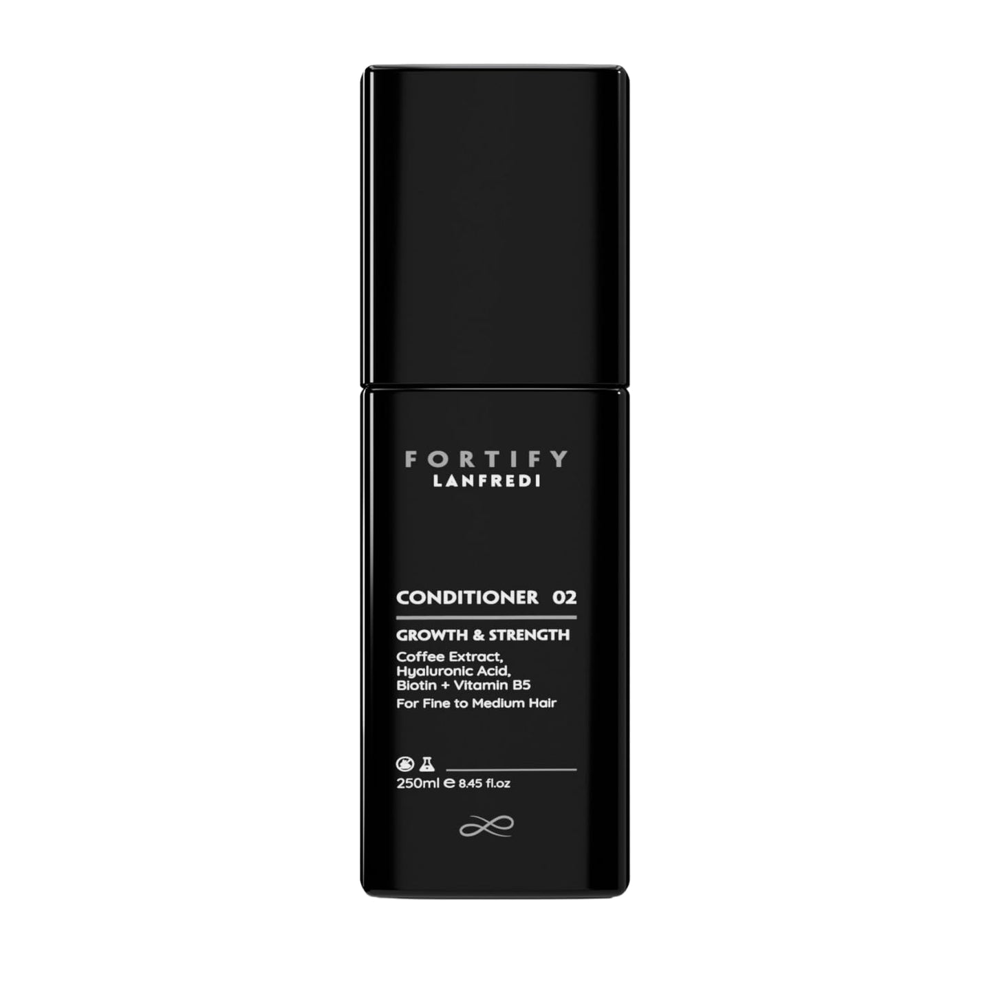 Lanfredi Fortify Conditioner for Fine to Medium Hair, Growth & Shine Support, Caffeine Infused, Strengthening, Smoothing, Moisturizing Conditioner, 250ml