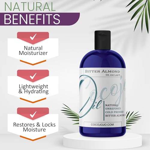 Dr Joe Lab Bitter Almond Oil - 8 Fl Oz Pure Cold Pressed Vegan