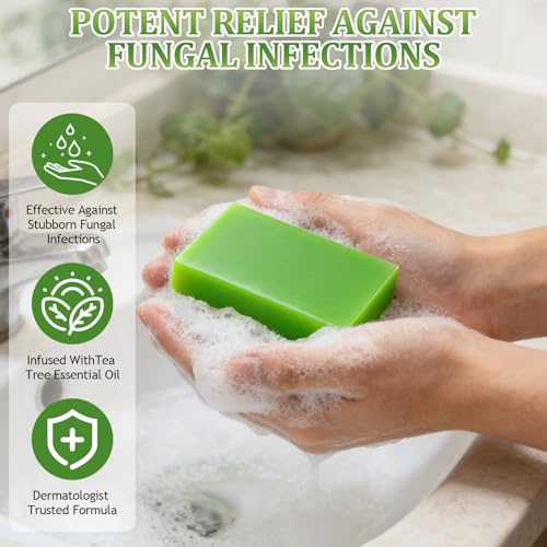 Natural Tea Tree Soap Bar - 2pcs Moisturizing and Cleansing