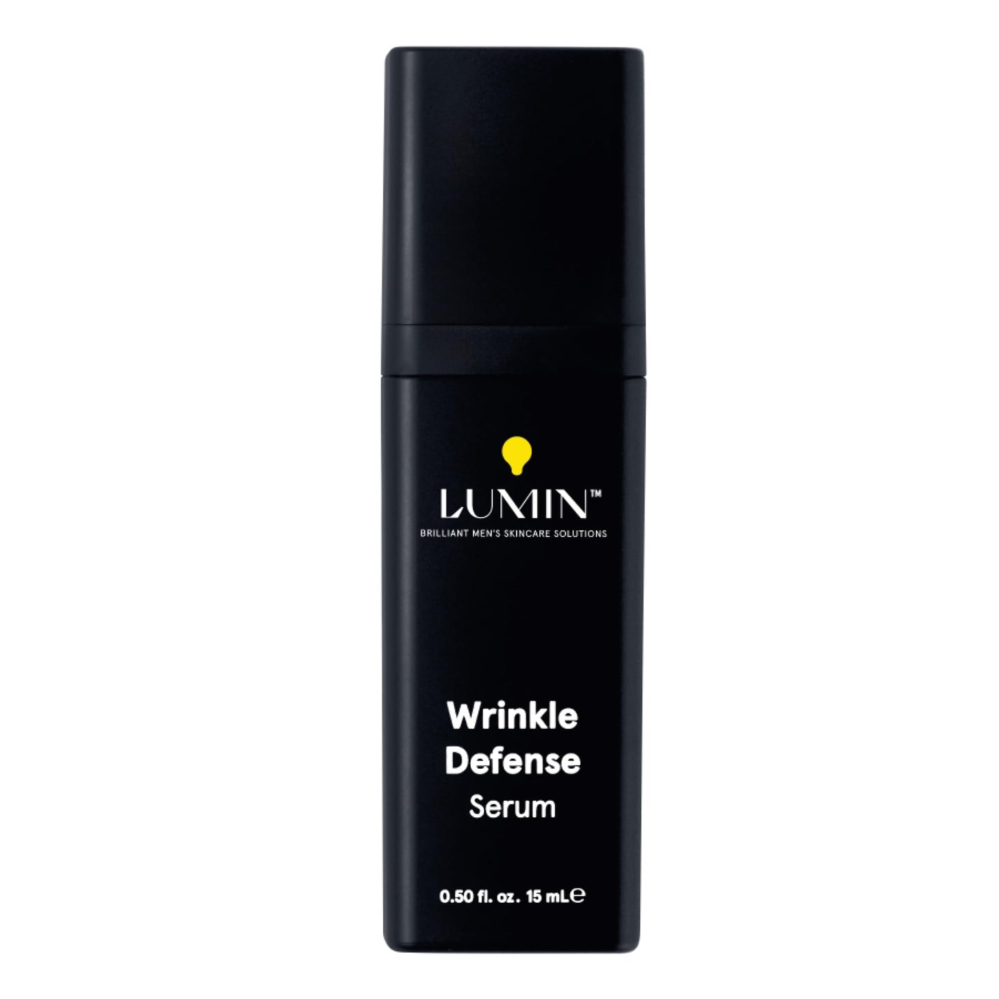 Lumin Wrinkle Defense Serum for Men – Vitamin C & Hyaluronic Acid Face Serum, Lightweight Hydrating Skincare for Smoother-Looking Skin & More Even Appearance, 15 mL