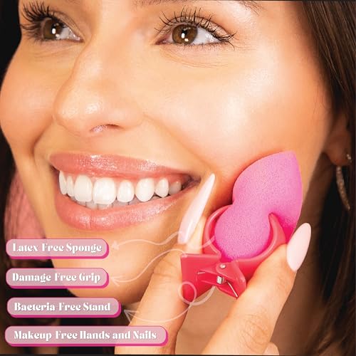 Tammy Taylor Makeup Sponge Holder with Soft Pink Blender