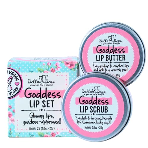 Goddess Tropical Lip Scrub & Lip Butter Set - Vegan & Cruelty-Free