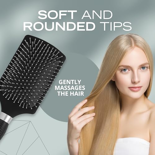 Corioliss Paddle Brush for Women - Professional Short Hair Styling Brush