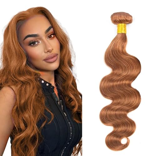#30 Light Brown Body Wave 14 Inch Human Hair Bundle - 100g