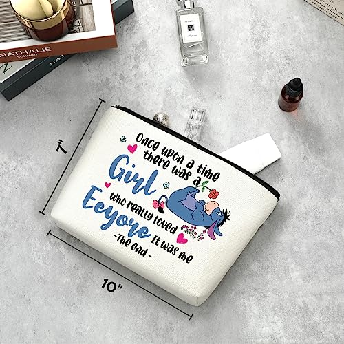 Donkey Cartoon Makeup Bag for Women - Cosmetic & Travel Pouch
