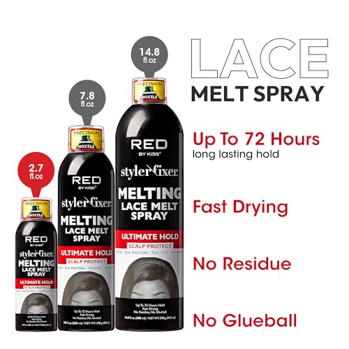RED by Kiss Lace Melt Spray - Ultimate Hold & Scalp Protection