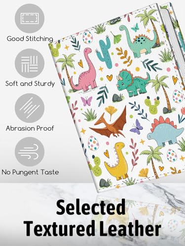 4x6 Dinosaur Photo Album - 56 Pockets PU Leather Memory Book