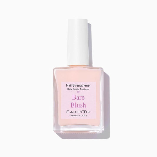 Nail Strengthener for Damaged Nails - Keratin Hardener & Growth Treatment | Jojoba Oil, 15ml (Nude)