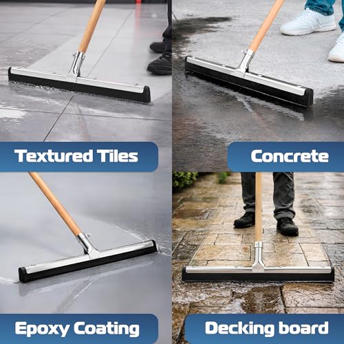 18-Inch Garage Floor Squeegee with Double Foam Blade