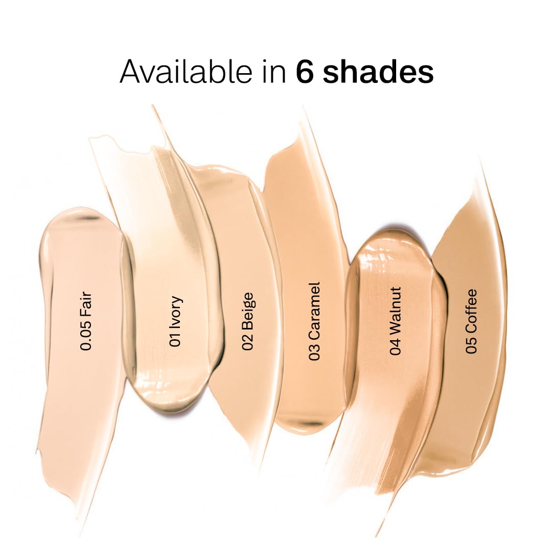 FLiCKA The Base Story Cream Foundation for Face Makeup 8.5gm Medium to High Coverage Waterproof & Long Lasting Smooth & Matte Finish with SPF All Skin Types 02 Beige