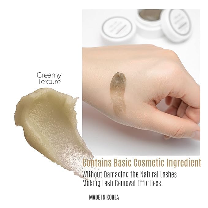 Eyelash Extensions Glue Remover Cream - 15ml Fast Dissolution, Natural Pigment, Oatmeal Color | Professional Adhesive