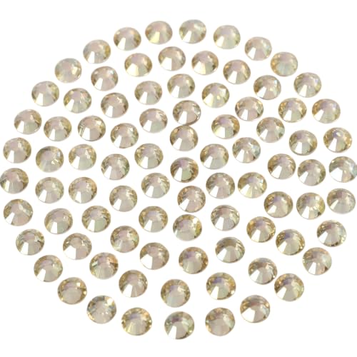 Rose Sunlight Flatback Glass Rhinestones SS16 1440pcs for Nail Art & Crafts